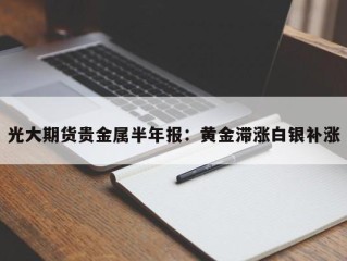 光大期货贵金属半年报：黄金滞涨白银补涨
