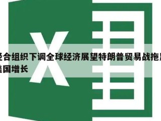 经合组织下调全球经济展望特朗普贸易战拖累美国增长