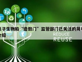 巨子生物陷“造假门”监管部门已关注的简单介绍